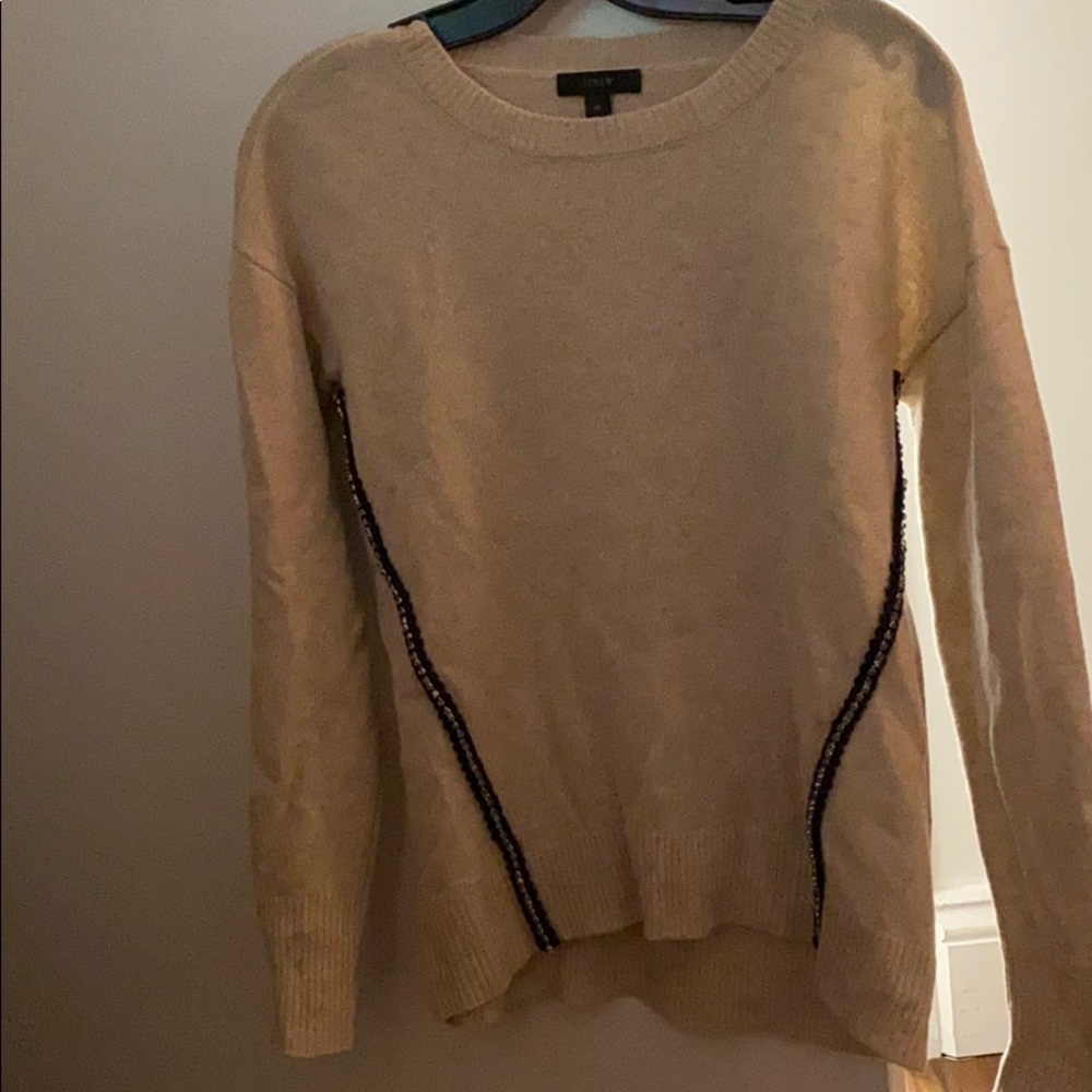 J.Crew Wool Sweater with Rhinestone detail